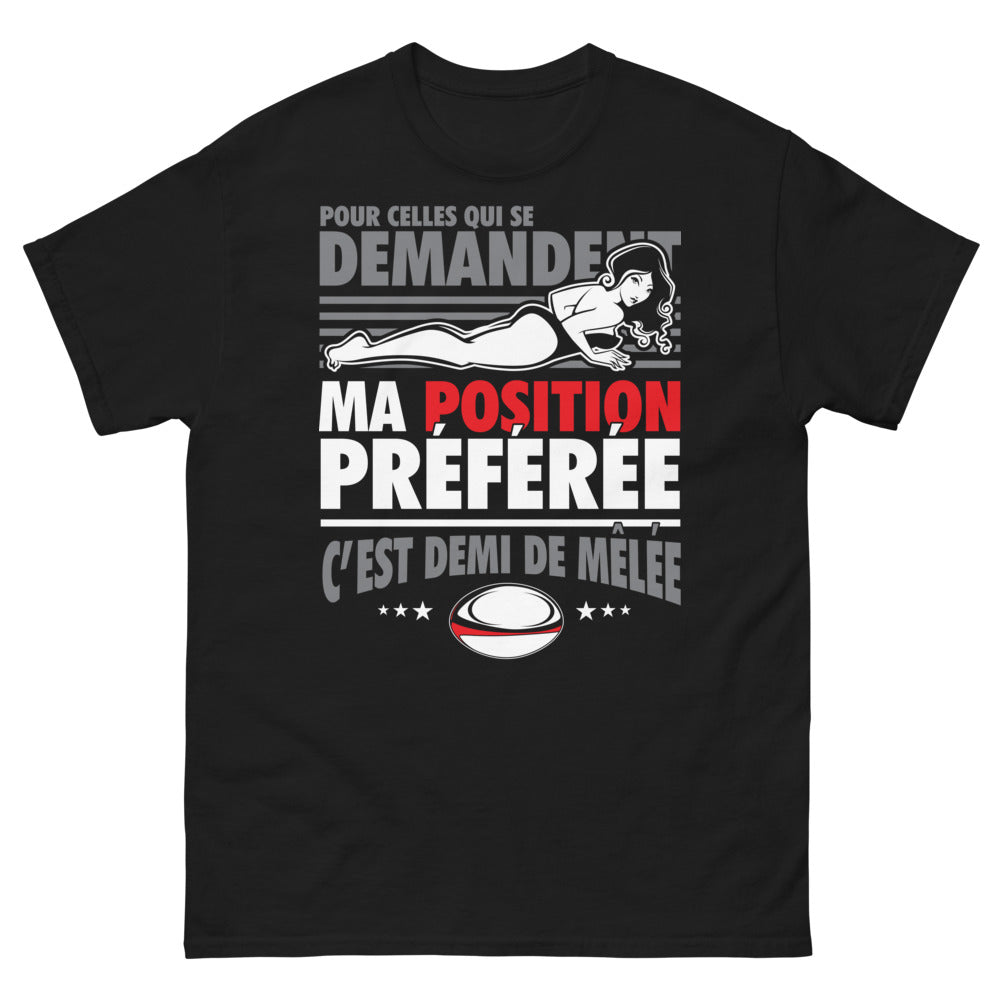 T-shirt France noir - Ma position préférée