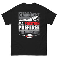 Thumbnail for T-shirt France noir - Ma position préférée