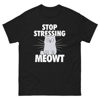 Thumbnail for T-shirt chat noir - Stop Stressing Meowt