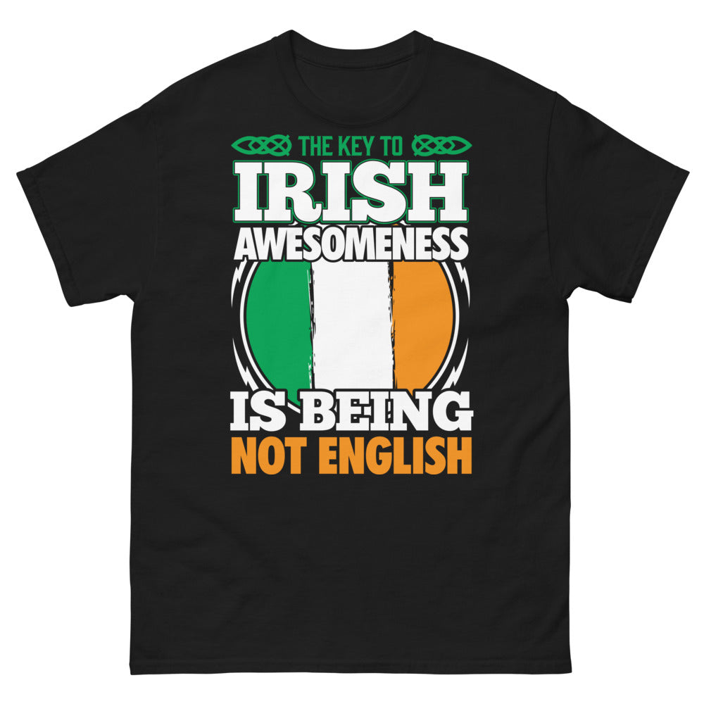 T-shirt Irlande noir - clé de l'awesomeness irlandais