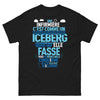 T-shirt infirmière noir - Infirmière : comme un iceberg