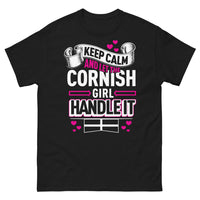 Thumbnail for T-shirt Cornwall noir - Keep Calm and Let the Cornish Girl Handle It