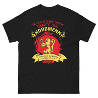 Thumbnail for T-shirt Nordmann noir face - héroïsme nordique