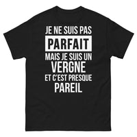 Thumbnail for T-shirt Vergne noir - Je ne suis pas parfait, mais je suis un Vergne