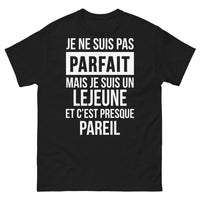 Thumbnail for T-shirt Lejeune noir - je ne suis pas parfait, mais je suis un Lejeune