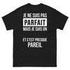 T-shirt Bretagne noir - pas parfait, mais Breton et fier