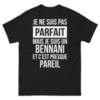 Thumbnail for T-shirt Bennani noir - Je ne suis pas parfait
