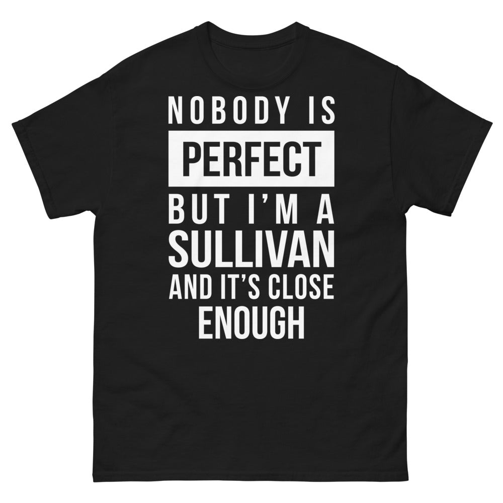 T-shirt Sullivan noir - Nobody's perfect, Sullivan pride