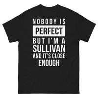 Thumbnail for T-shirt Sullivan noir - Nobody's perfect, Sullivan pride
