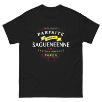 Thumbnail for T-shirt Saguenéenne noir - Je ne suis pas parfaite