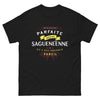 T-shirt Saguenéenne noir - Je ne suis pas parfaite