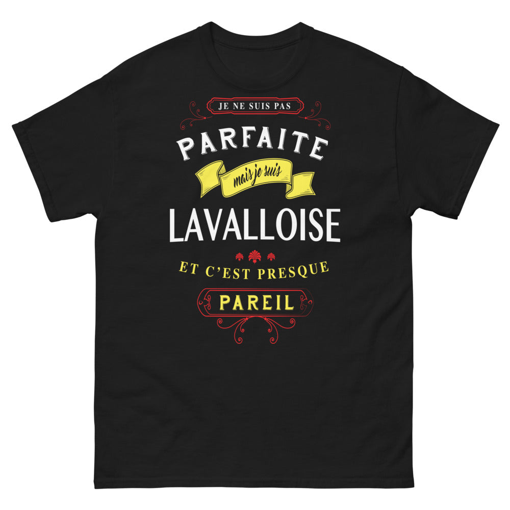 T-shirt Lavalloise noir - je ne suis pas parfaite