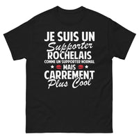 Thumbnail for T-shirt Rochelais noir - supporter rochelais plus cool