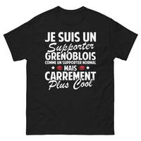 Thumbnail for T-shirt grenoblois noir - je suis un supporter grenoblois carrément plus cool