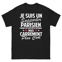 Thumbnail for T-shirt Parisien noir - supporter parisien plus cool