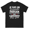 T-shirt Parisien noir - supporter parisien plus cool