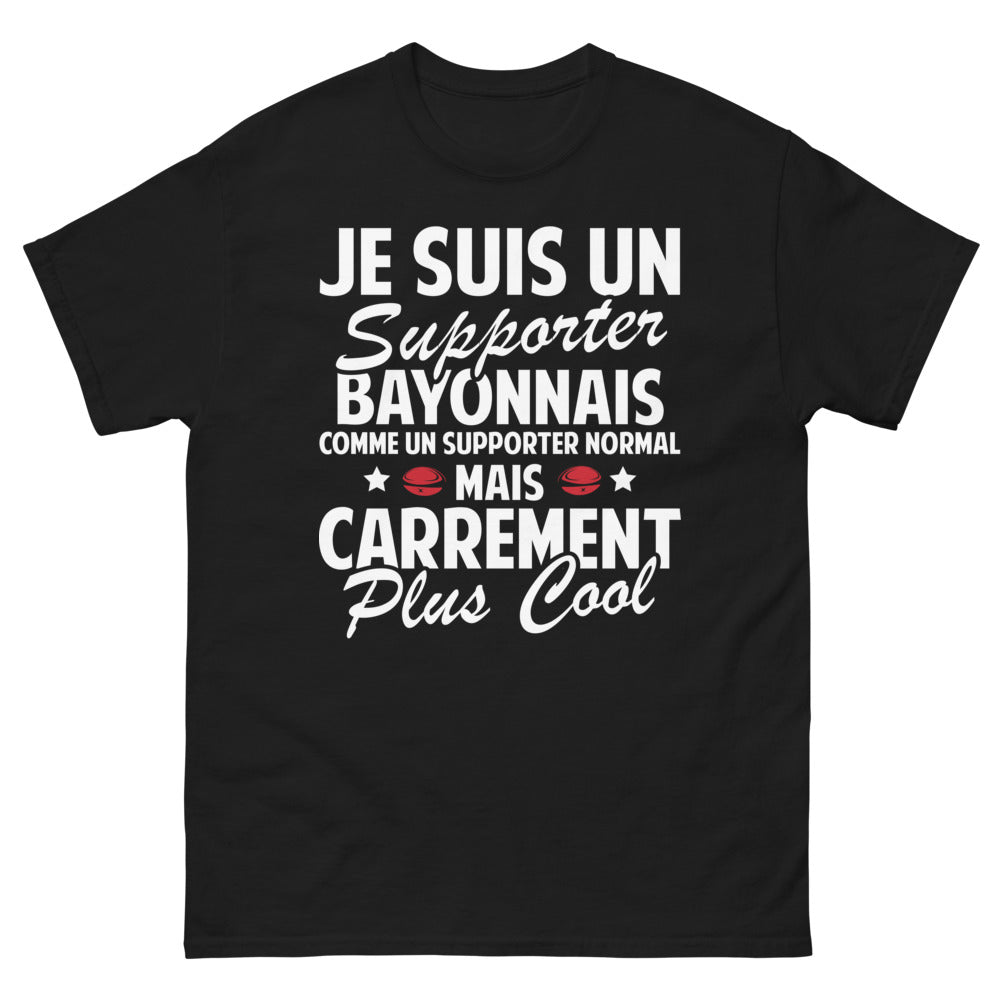 T-shirt Bayonnais noir - esprit stade et ruelles basques