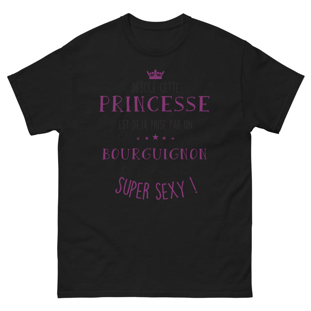 T-shirt Bourgogne noir - princesse prise par bourguignon sexy