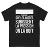 T-shirt Amateurs de bière noir - pendant que les autres subissent la pression
