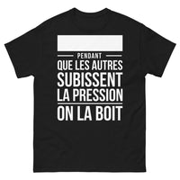 Thumbnail for T-shirt Amateurs de bière noir - Pendant que les autres subissent la pression, on la boit