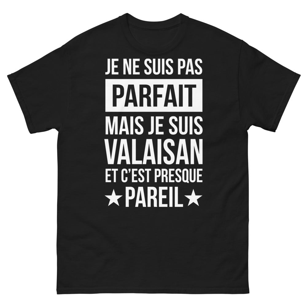 T-shirt Valaisan noir - autodérision locale