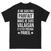 T-shirt Valaisan noir - autodérision locale