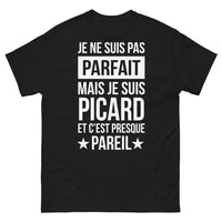 Thumbnail for T-shirt Picardie noir - Je ne suis pas parfait mais je suis Picard