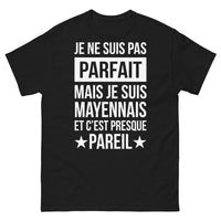 Thumbnail for T-shirt Mayennais noir - Je ne suis pas parfait, mais Mayennais