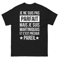 Thumbnail for T-shirt Martiniquais noir - Je ne suis pas parfait mais je suis Martiniquais