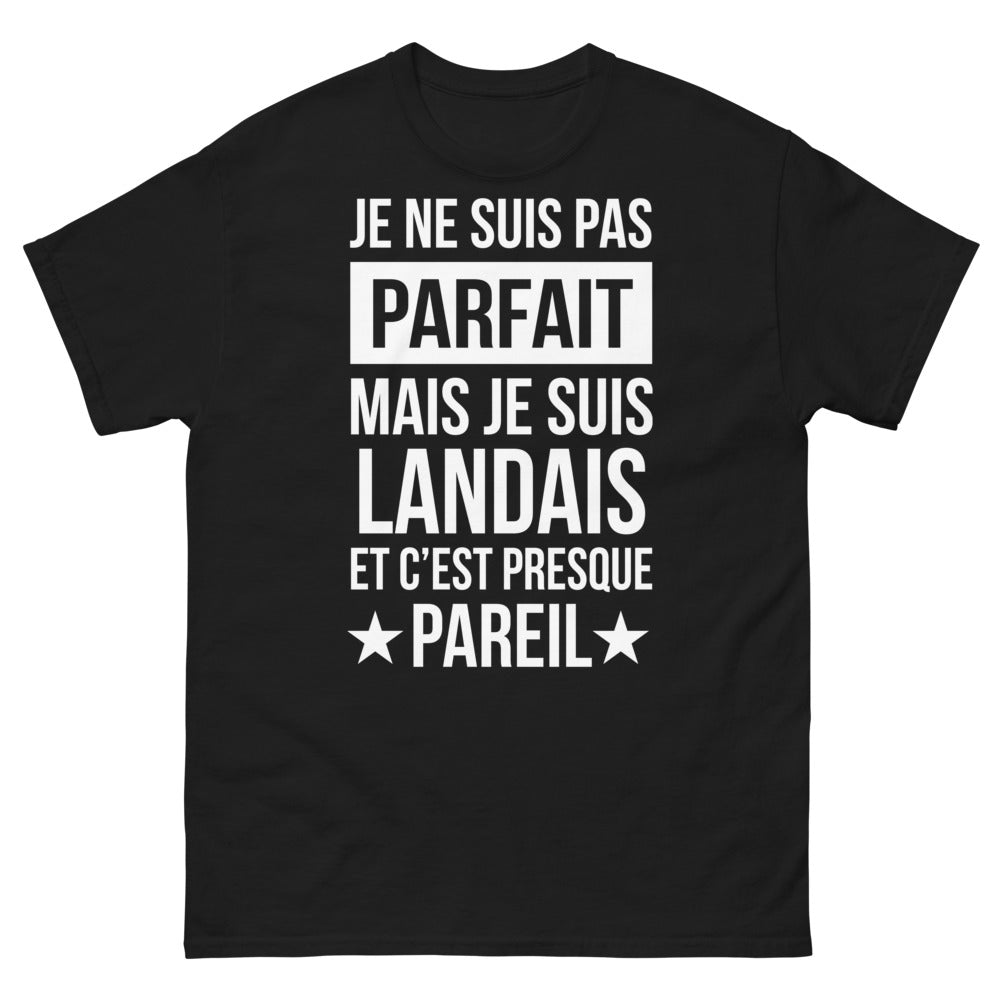 T-shirt Landais noir - je ne suis pas parfait