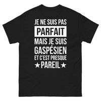 Thumbnail for T-shirt Gaspésien noir - pas parfait mais gaspésien