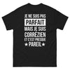 T-shirt Corrézien noir - Je ne suis pas parfait