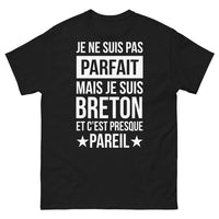Thumbnail for T-shirt Breton noir - Je ne suis pas parfait, mais je suis Breton
