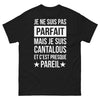 T-shirt Cantalous noir - Je ne suis pas parfait, mais je suis Cantalous