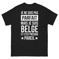 Thumbnail for T-shirt Belge noir - je suis belge et presque pareil