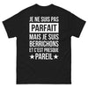 T-shirt berrichon noir - clin d'œil au Berry