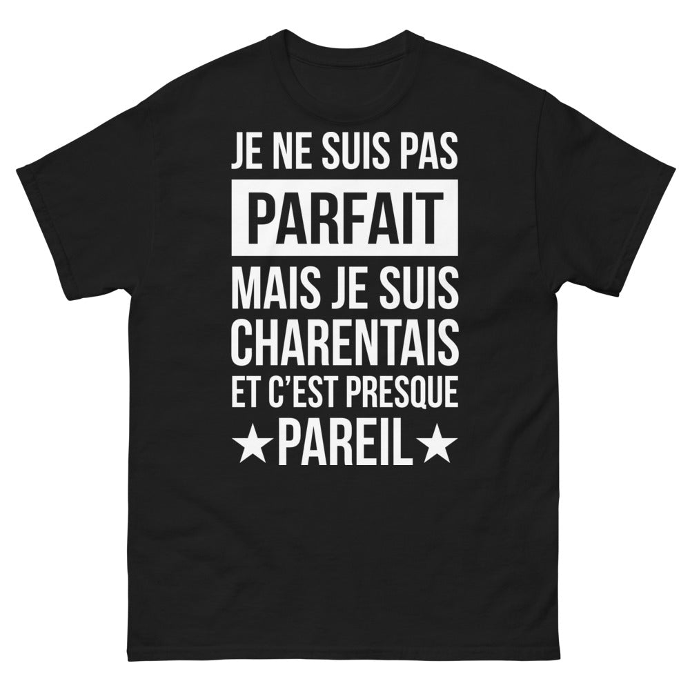 T-shirt Charentais noir - Je ne suis pas parfait
