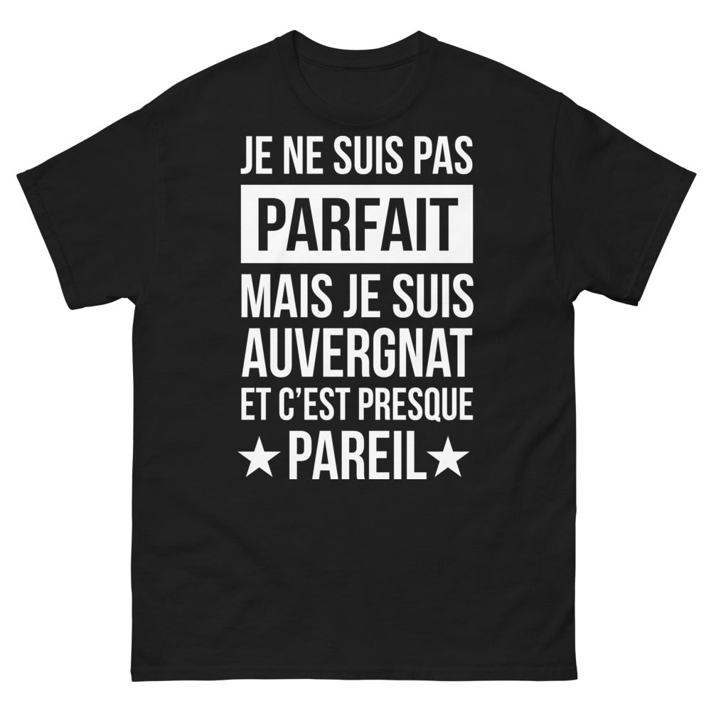 T-shirt Auvergnat noir - Je ne suis pas parfait