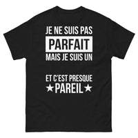 Thumbnail for T-shirt Breton noir - Je ne suis pas parfait