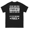 T-shirt Breton noir - Je ne suis pas parfait