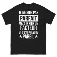 Thumbnail for T-shirt Facteur noir - Je ne suis pas parfait mais je suis facteur