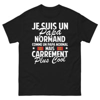 Thumbnail for T-shirt Normandie noir - papa normand, style décalé