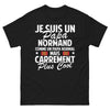 T-shirt Normandie noir - papa normand, style décalé
