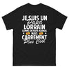 T-shirt Lorraine noir face - papa lorrain plus cool