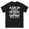 T-shirt Martinique noir - Papa martiniquais carrément plus cool