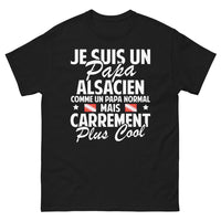 Thumbnail for T-shirt Alsacien noir - papa alsacien plus cool