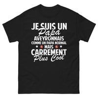 Thumbnail for T-shirt Aveyron noir - papa aveyronnais carrément plus cool