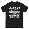T-shirt Bourgogne noir - papa bourguignon humour