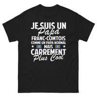 Thumbnail for T-shirt Franche-Comté noir - papa franc-comtois cool