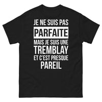 Thumbnail for T-shirt Tremblay noir - Je suis Tremblay, presque parfait